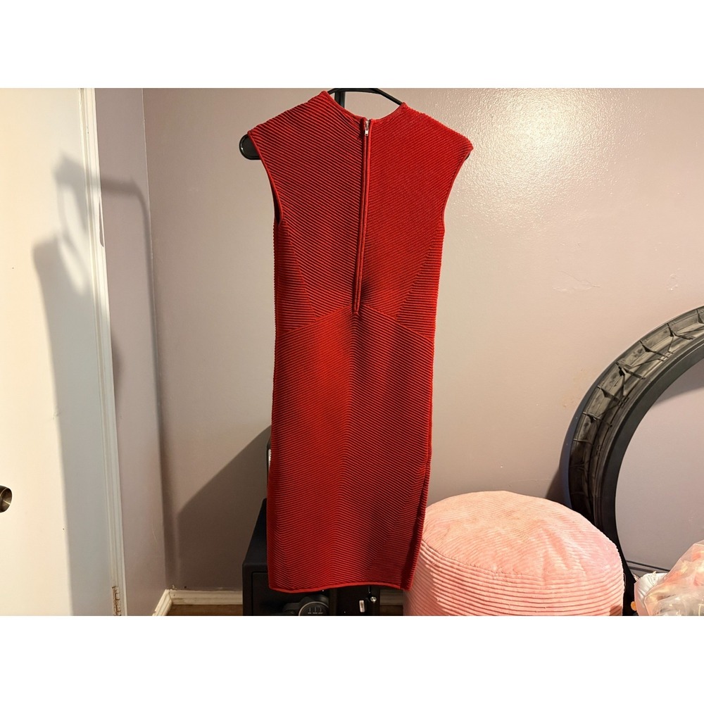 Ronny Kobo Maroon, Stretchy, Knit Sleeveless Dress Sz M - NWOT - Picture 2 of 4